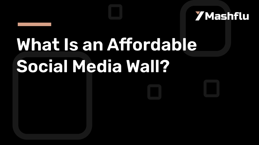 What Is an Affordable Social Media Wall?